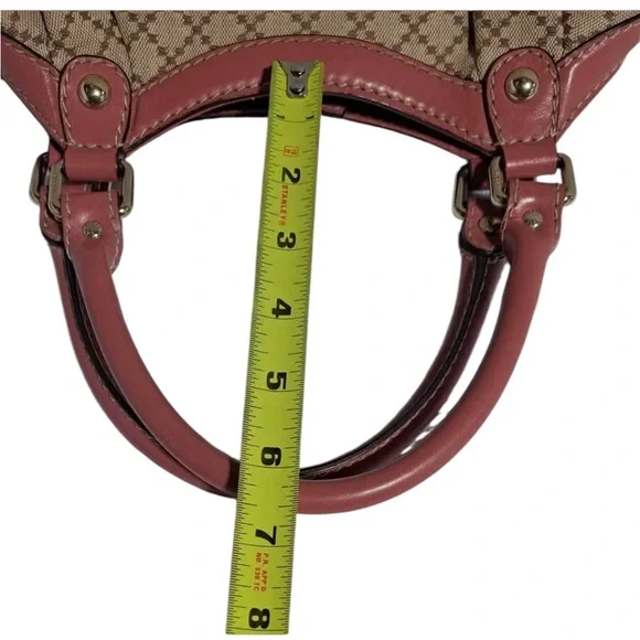 Gucci Beige and Pink Patterned Satchel - Picture 13 of 15